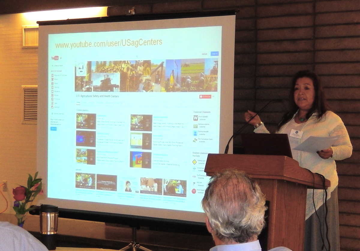 Teresa shows the variety of Ag Center videos available
