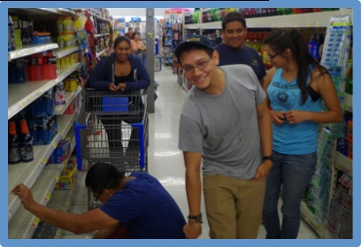 WCAHS researchers shop for supplies at WalMart