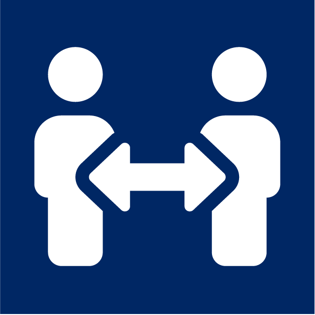 Physical distancing icon