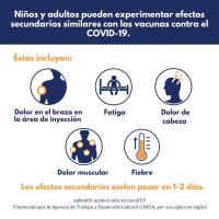 Kid Vaccine Side Effects (Spanish)