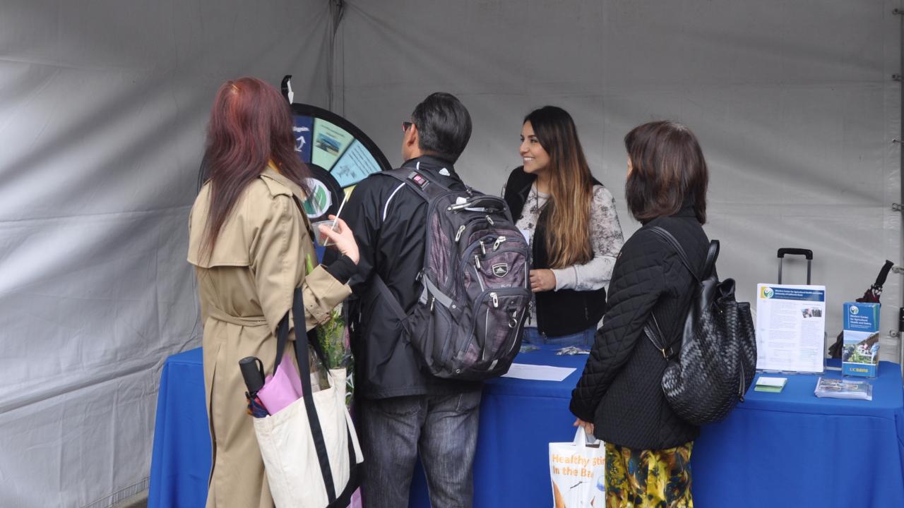 Isabel (center) at the WCAHS table for California's Agricultural Day held at the State Capitol in March. 