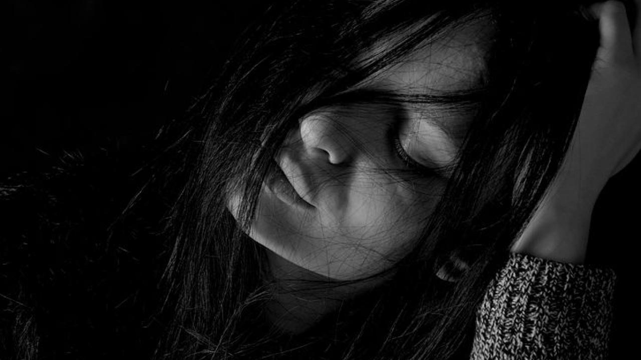 Woman depressed